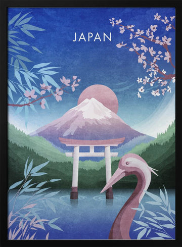 Tranquil Japan Dream | Poster - Black Metal Frame Interior