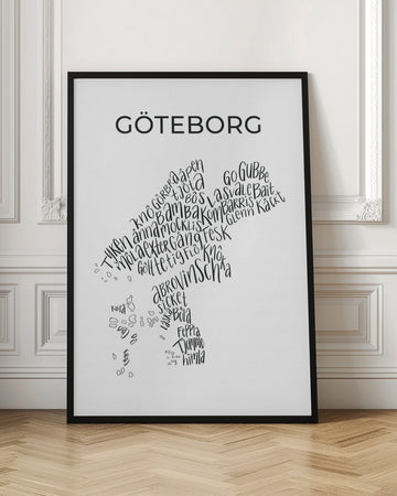 Gothenburg Slang Map | Poster - Room Interior 1