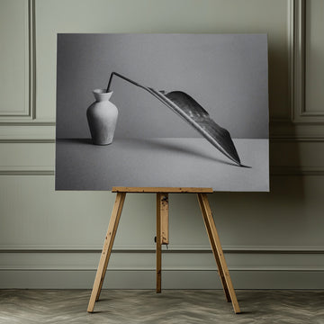 Monochrome Botanical Study | Canvas - Room Interior 1