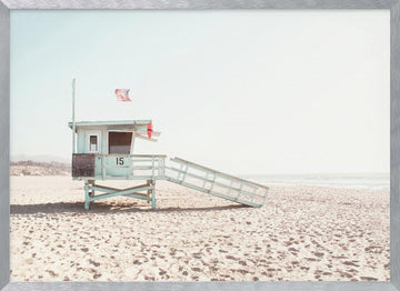 Santa Monica | Poster - Silver Frame Interior