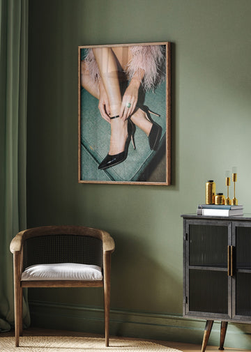 Elegant Heels And Emerald | Poster - Room Interior 2