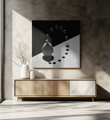 Abstract Spheres Curve | Canvas - Room Interior 2