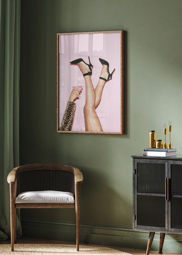 High Heels Pink Party | Poster - Room Interior 2