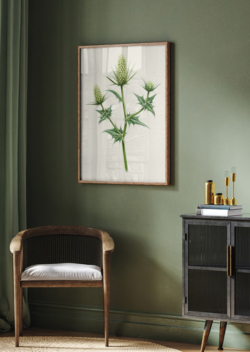 Botanical Sea Holly | Poster - Room Interior 2
