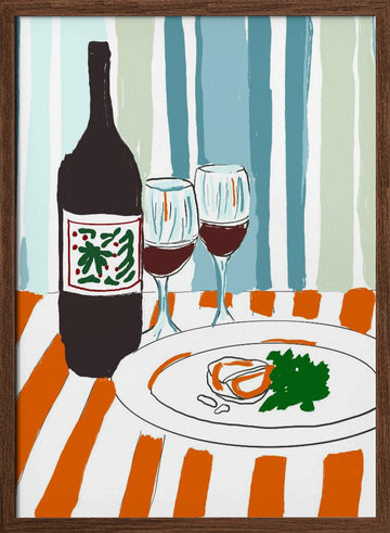 Deliciousappetizer | Poster - Walnut Frame Interior