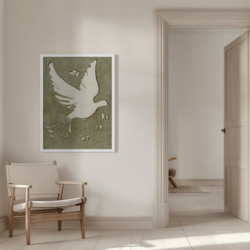 Peaceful White Dove | Canvas - Room Interior 1