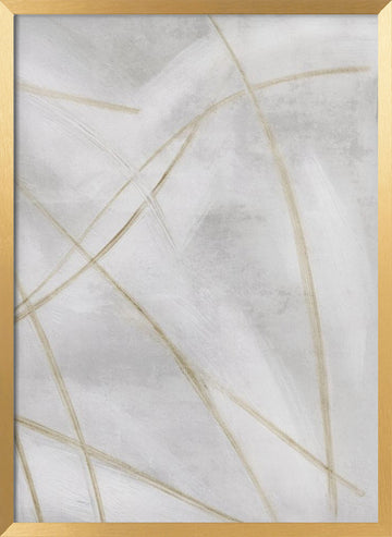Abstract Gold Lines | Poster - Gold Frame Interior