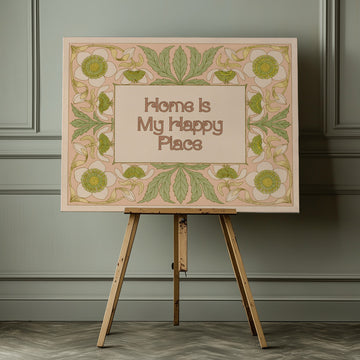 Home Is My Happy Place | Canvas - Room Interior 1