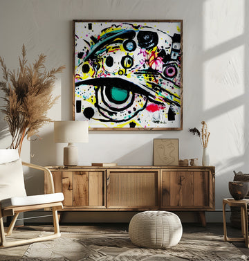 Vibrant Abstract Gaze | Poster - Room Interior 2