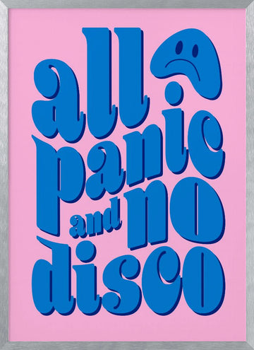 All Panic No Disco | Poster - Silver Frame Interior