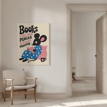 Books Take You Places | Canvas - Room Interior 1
