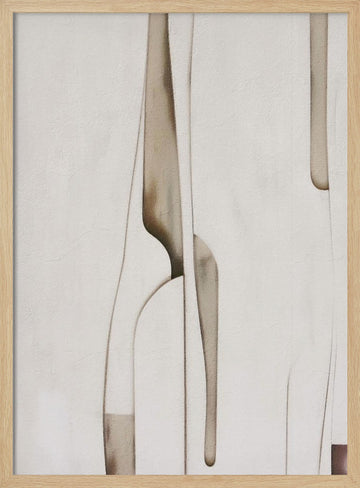 Organic Abstract Forms | Poster - Wood Frame Interior