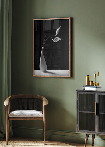 Graceful Peace Lilies Vase | Poster - Room Interior 2