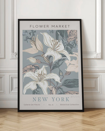New York Flower Market Lilies | Poster - Room Interior 1