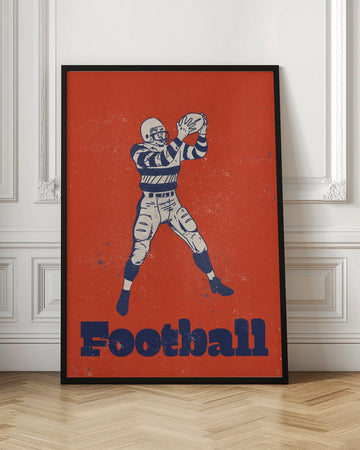 Vintage Football Catch | Poster - Room Interior 1