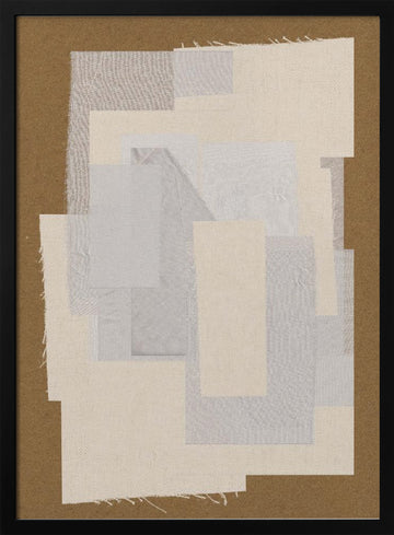 Layered Simplicity | Poster - Black Metal Frame Interior