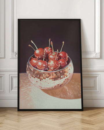 Sparkling Disco Cherries | Poster - Room Interior 1