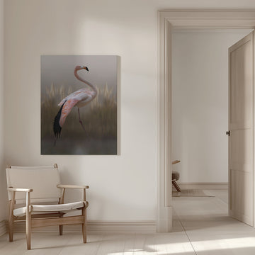 Graceful Flamingo | Canvas - Room Interior 1