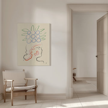 Abstract Woman Profile | Canvas - Room Interior 1
