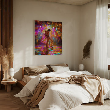 Vibrant Disco Groove | Canvas - Room Interior 2