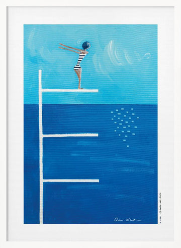 Ready to Dive | Poster - White Frame Interior
