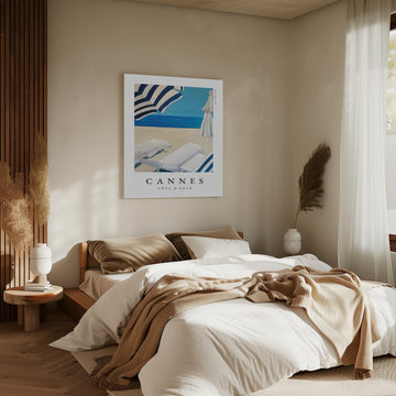 Blue Beach Serenity | Canvas - Room Interior 2