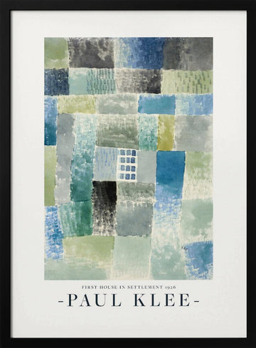 First House in a Settlement 1926 | Poster - Black Metal Frame Interior