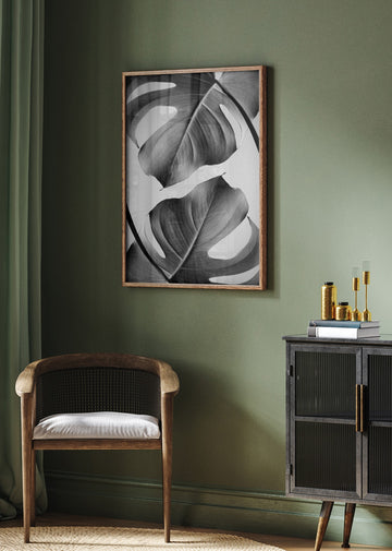 Tropical Monstera Forms | Poster - Room Interior 2