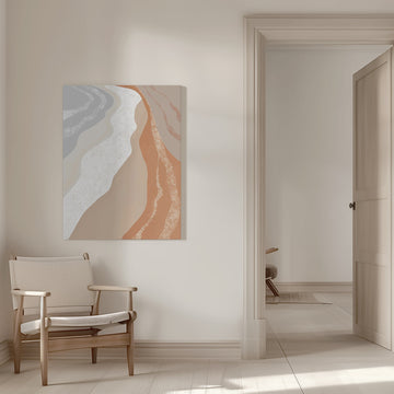 Organic Desert Waves | Canvas - Room Interior 1