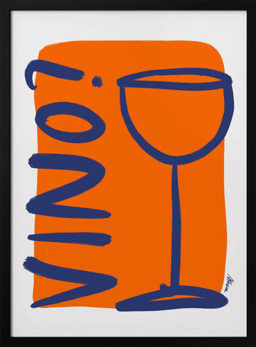 Vino? | Poster - Black Metal Frame Interior