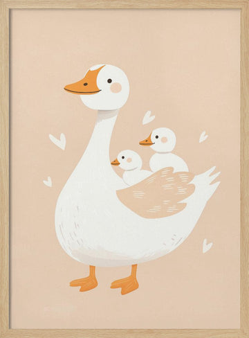 Duckling Joyride | Poster - Wood Frame Interior