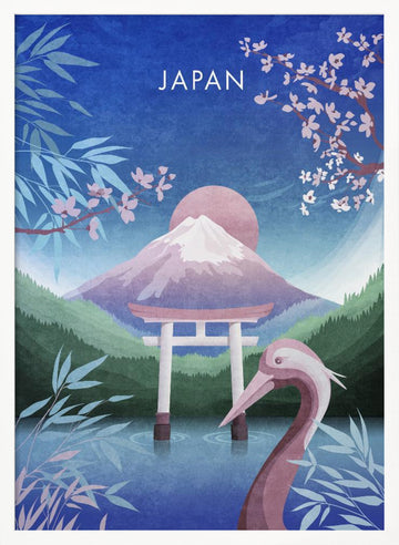 Tranquil Japan Dream | Poster - White Frame Interior