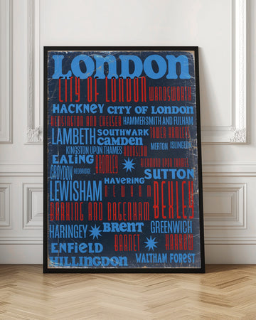 London City Typography | Poster - Room Interior 1