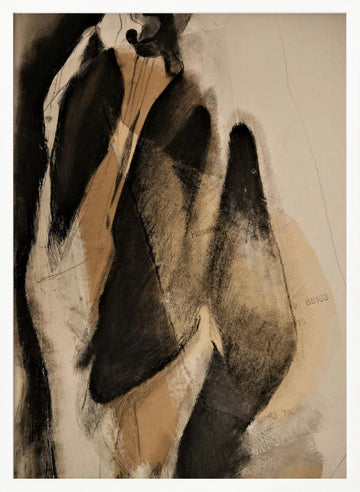 Flowing Abstract Forms | Poster - White Frame Interior