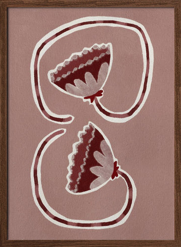 Delicate Bloom 16 | Poster - Walnut Frame Interior