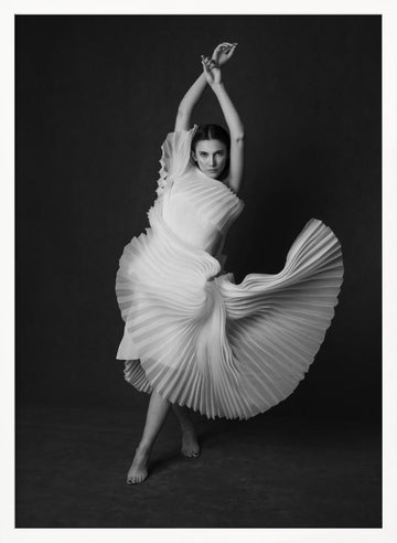 Elegant Dancing Woman | Poster - White Frame Interior