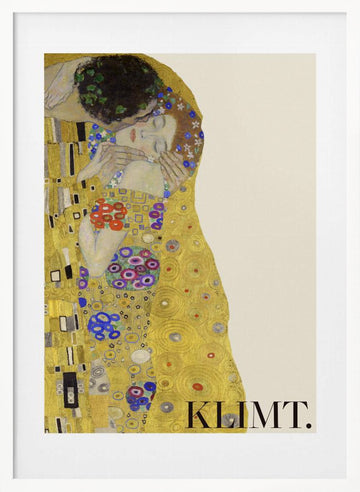 The Kiss (1907–1908) Special Poster Crop | Poster - White Frame Interior