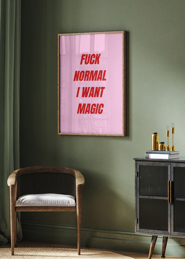 Pink Magic Statement | Poster - Room Interior 2