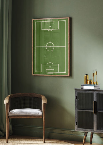 Green Soccer Field | Poster - Room Interior 2
