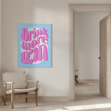 Drink More Gin | Canvas - Room Interior 1