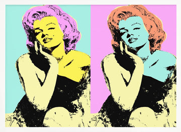 Colorful Pop Art Icon | Poster - White Frame Interior