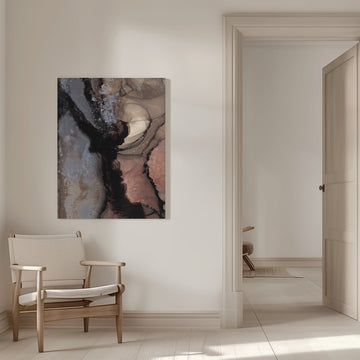 Organic Shapes with Earthy Tones | Canvas - Room Interior 1