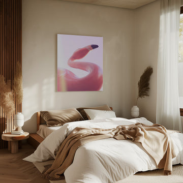 Graceful Pink Flamingo | Canvas - Room Interior 2