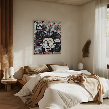 Rebellious Cartoon Attitude | Canvas - Room Interior 2