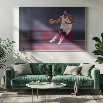 Focused Basketball Player | Poster - Room Interior 1