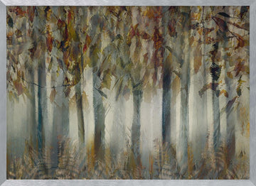 The dark forest | Poster - Silver Frame Interior
