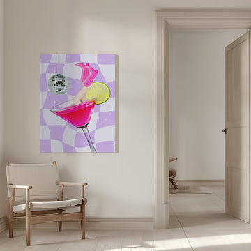 Disco Drink Delight | Canvas - Room Interior 1