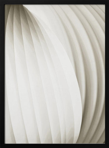 Soft Flowing Curves | Poster - Black Metal Frame Interior