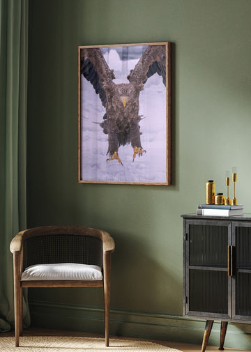 Powerful Eagle Winter Landing | Poster - Room Interior 2