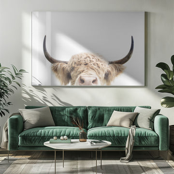 Peeking Cow | Poster - Room Interior 1